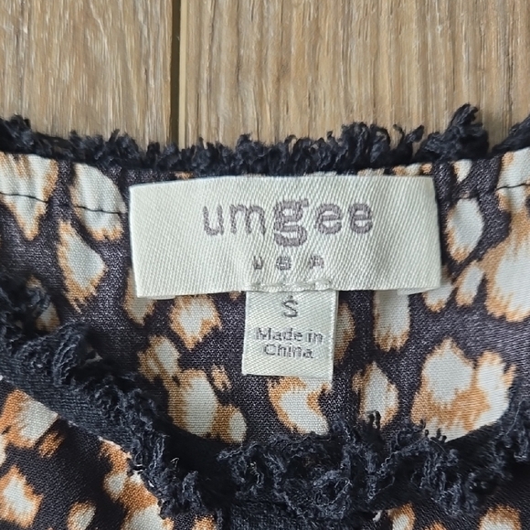 Umgee Leopard Print Spaghetti Strap Linen Blend Tank Top - Picture 6 of 7